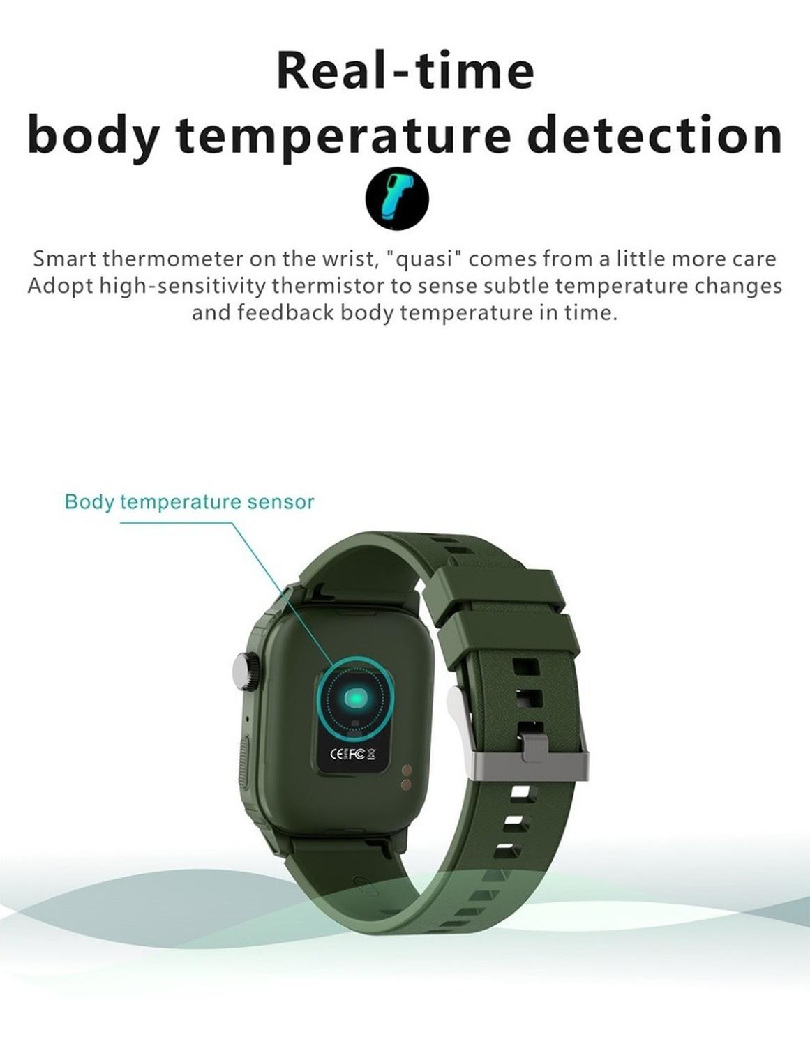 Smartwatch Deportivo Q25 Caja 1.7'' Gris Con Llamadas