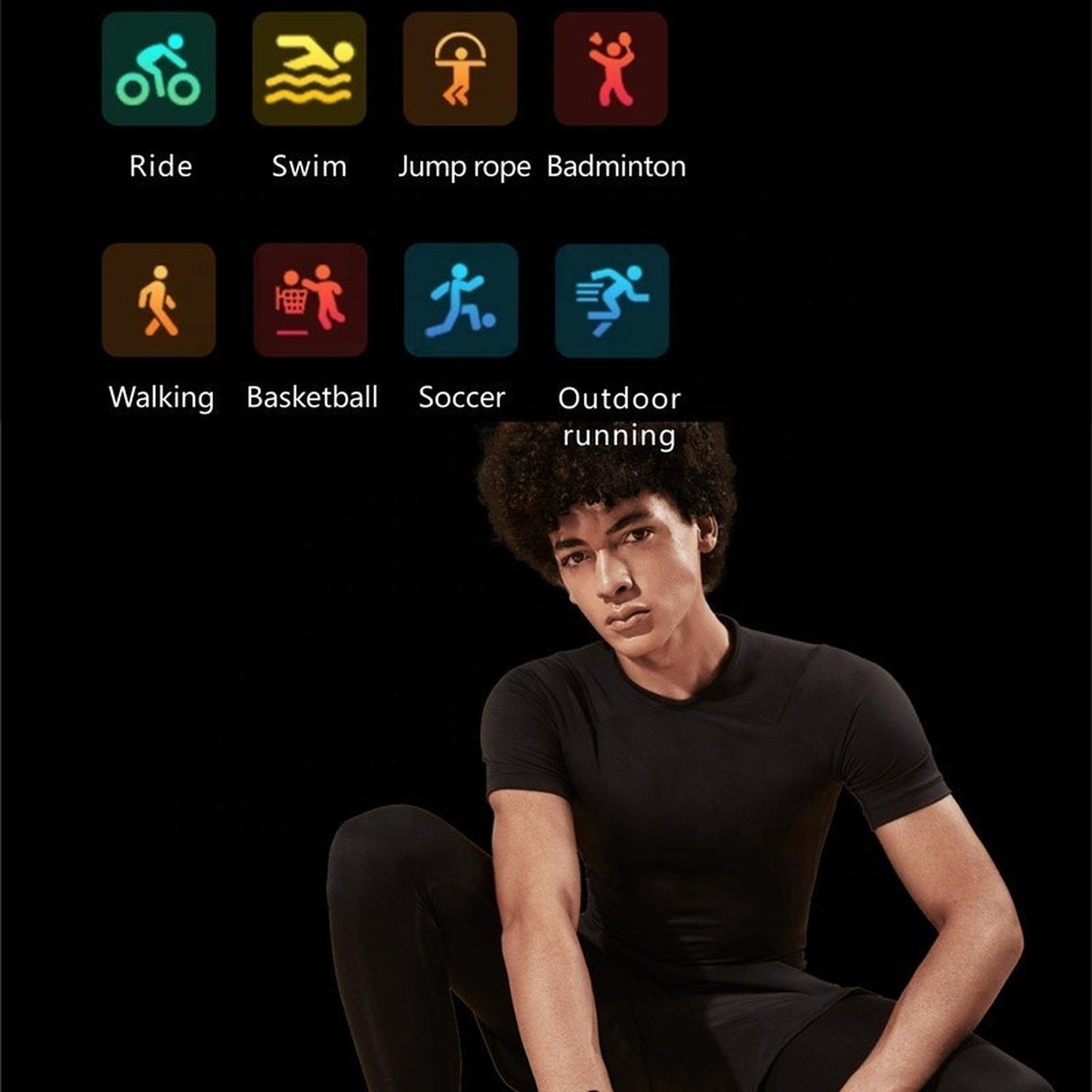 Smartwatch Deportivo Q25 Caja 1.7'' Negro Con Llamadas