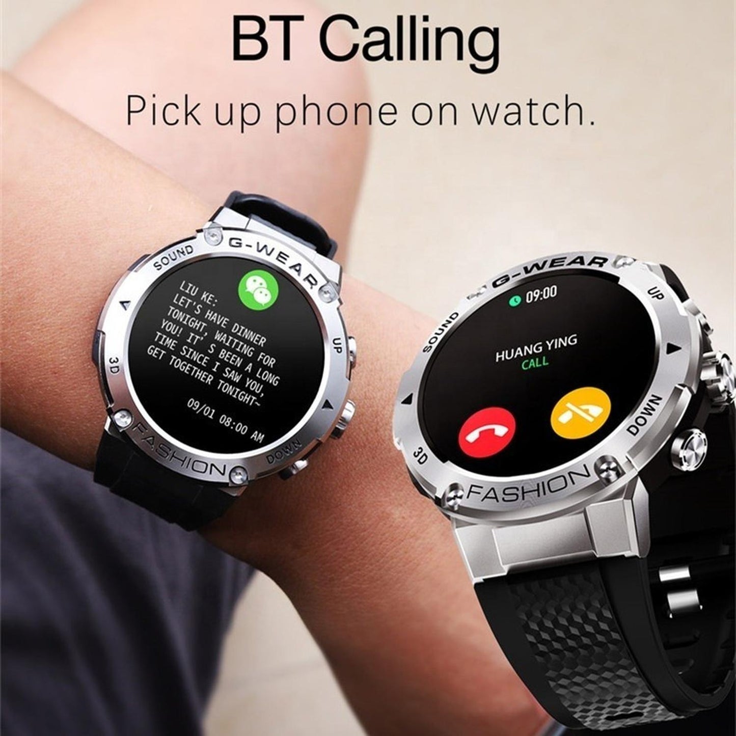 Smartwatch Lemfo K28h 1.32 Caja Negra 45mm Con Llamadas