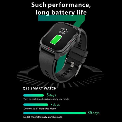 Smartwatch Deportivo Q25 Caja 1.7'' Negro Con Llamadas