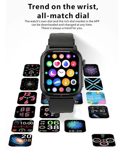 Smartwatch Deportivo Q25 Caja 1.7'' Negro Con Llamadas