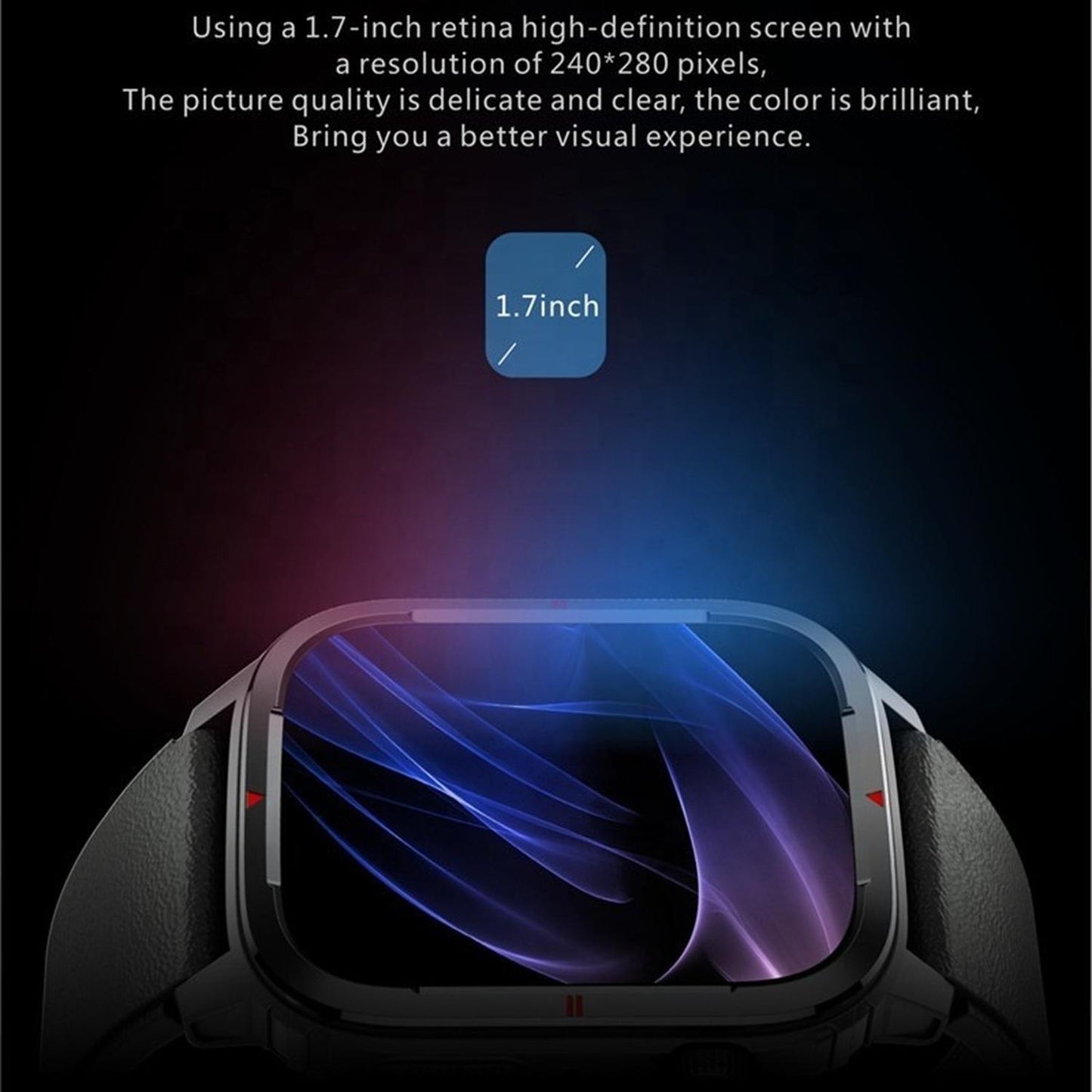 Smartwatch Deportivo Q25 Caja 1.7'' Negro Con Llamadas