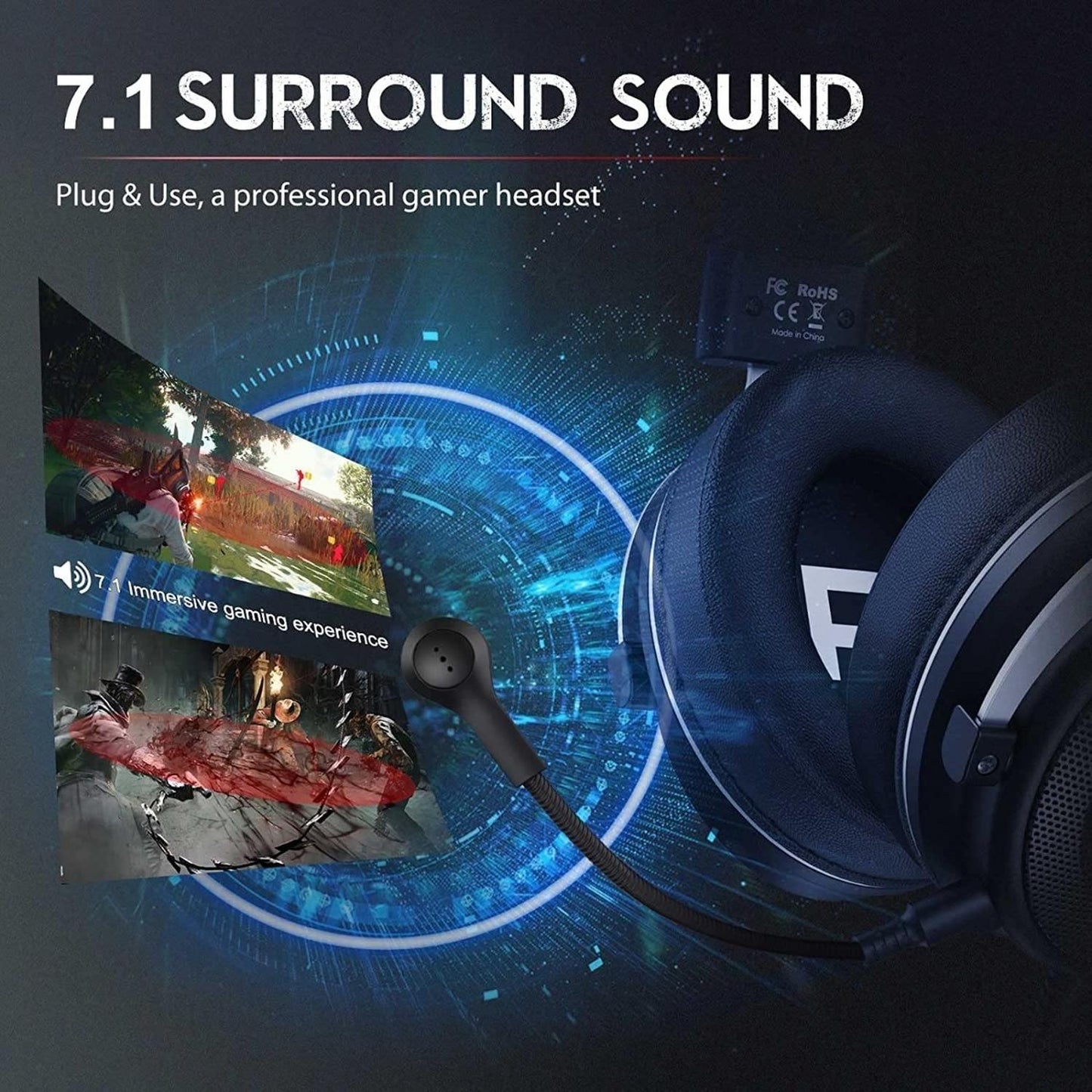 Audífonos EKSA Headphones E900 Plus Wired