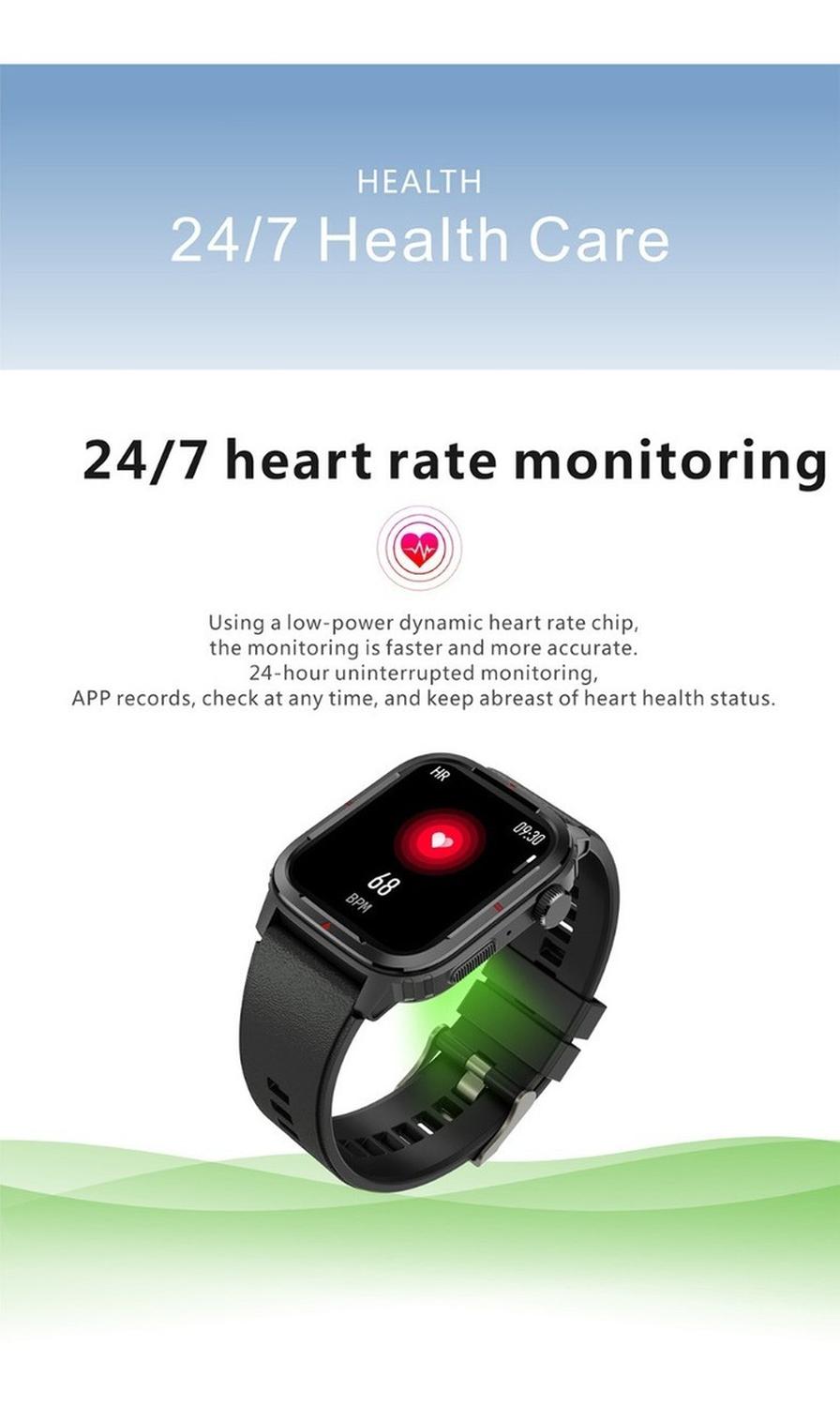 Smartwatch Deportivo Q25 Caja 1.7'' Gris Con Llamadas